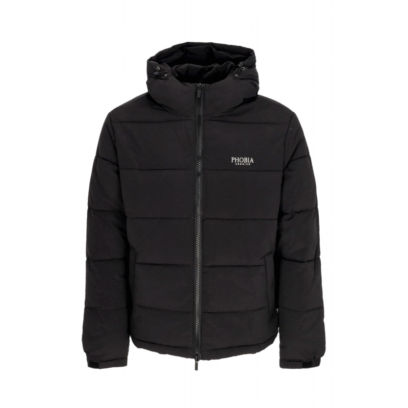 Herren Jacke Foggy Logo Puffy Jacke Schwarz