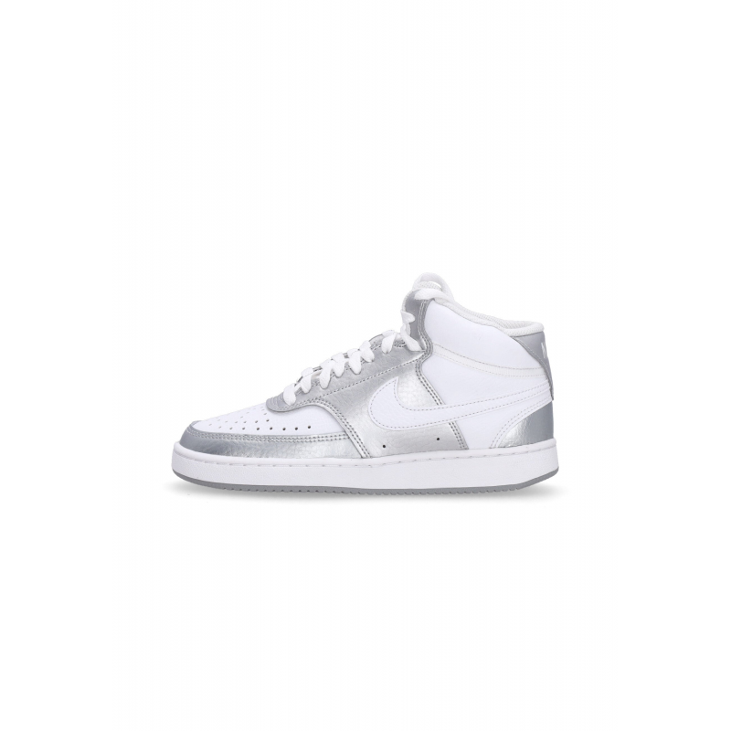 Women's Low Shoe Wmns Court Vision Mid White/Metallic Silver