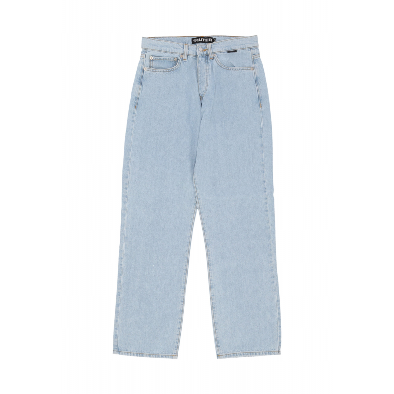 Jeans Man Loose Denim Pants Hellblau