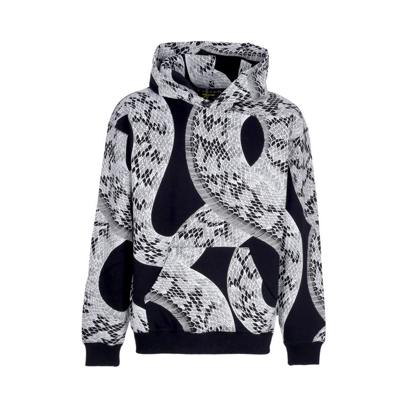Kapuze Mann Boa Hoodie Schwarz