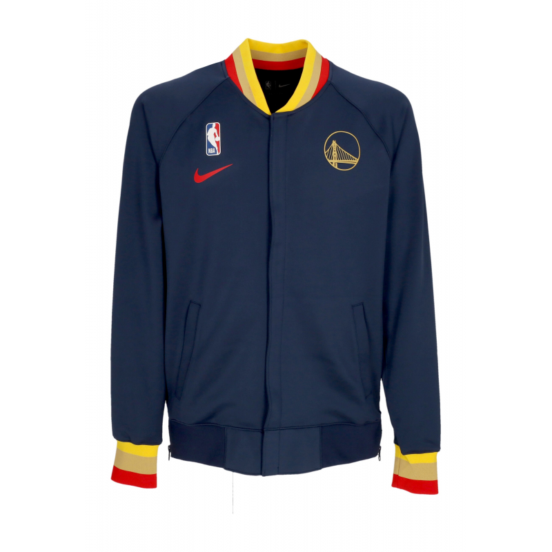 Leichtes College Man Nba City Edition Dri-fit Showtime L/s Full-zip Top Golwar College Navy/college Navy/Universitat Rot