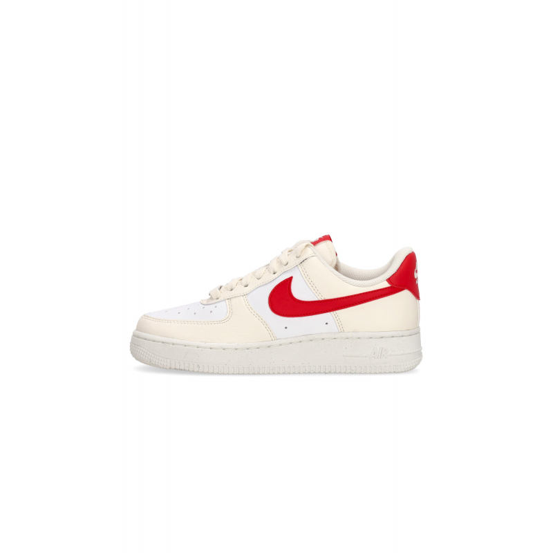 Women's Low Shoe W Air Force 1 07 Nachster Natur Pale Elfenbein/Universitat Rot/weiB/sail