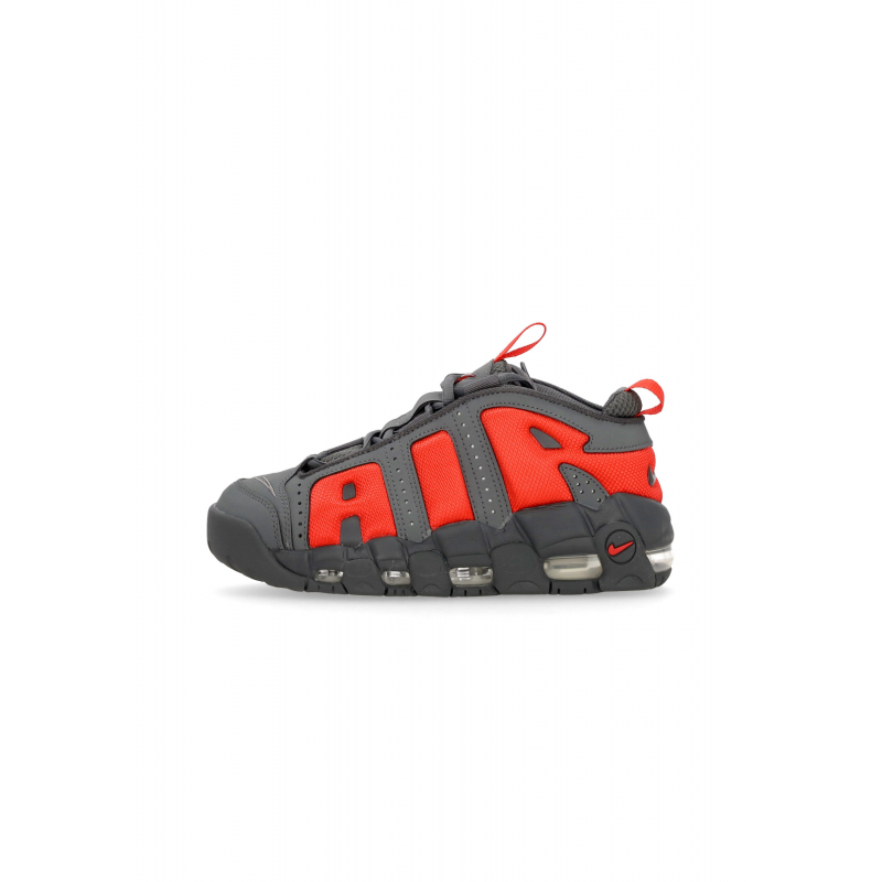High Man Shoe Air Mehr Uptempo Low Dark Grey/lt Crimson/Metallic Silber