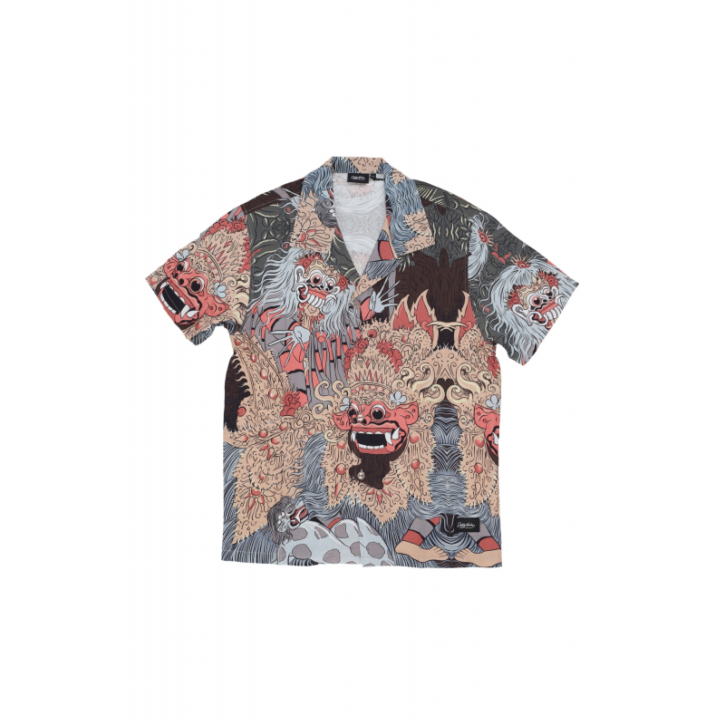 Hemd Short Sleeve Barong und Rangda Bowling Hemd Multi