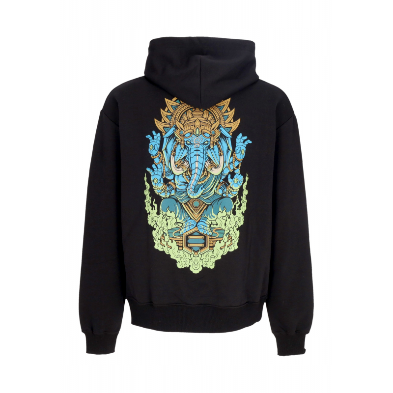 Herren Hoodie Ganesha Hoodie Black