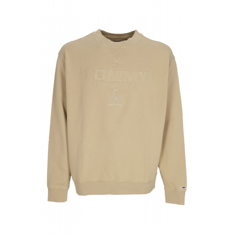 Leichter Crewneck Man Logo Crewneck Relic Tan