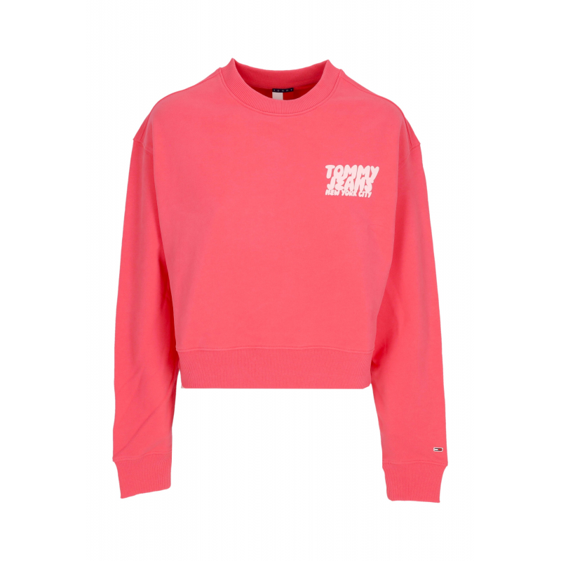 Leichte Crewneck Frau W Bubble Crop Crewneck Amour