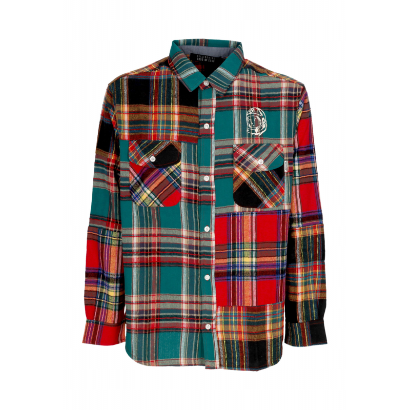 Hemd Langarm Patchwork Check-Shirt Multi Check