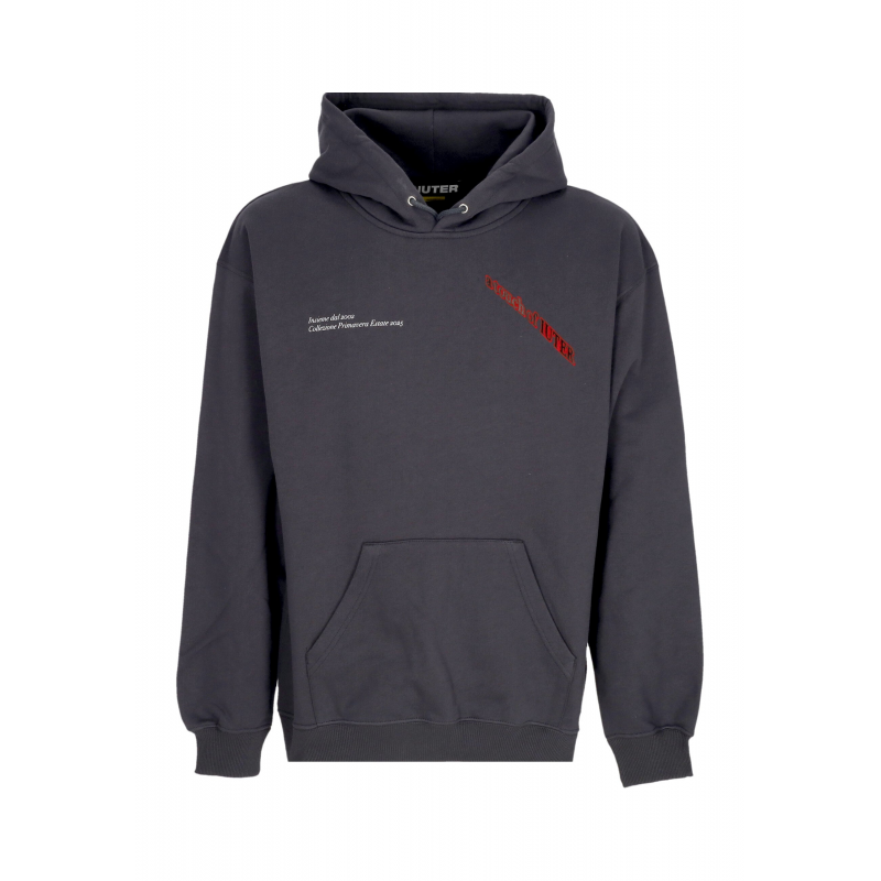 Leichter Hoodie Man Nymph Hoodie Asphalt