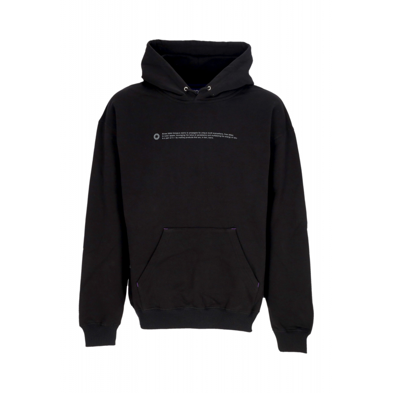 Leichter Hoodie Man Outline Logo Hoodie Schwarz