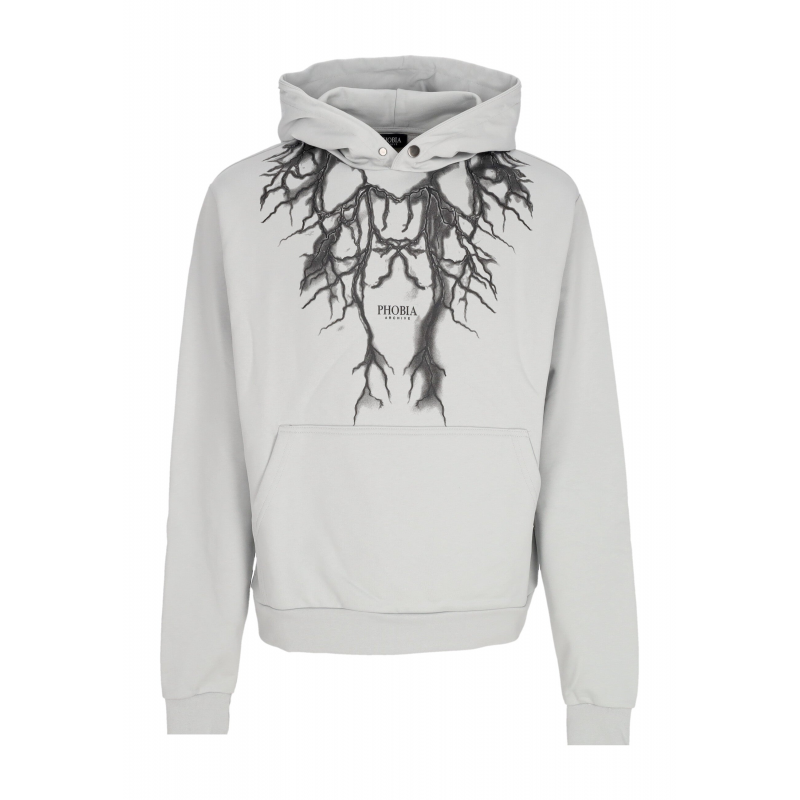 Herren Leichtgewicht Kapuzenpullover schwarz Grau
