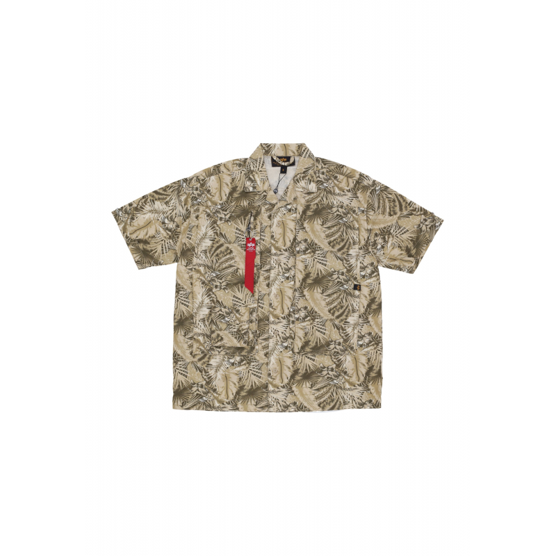 Shirt Sleeve Short Man Honolulu Safari Hemd Sand Camo
