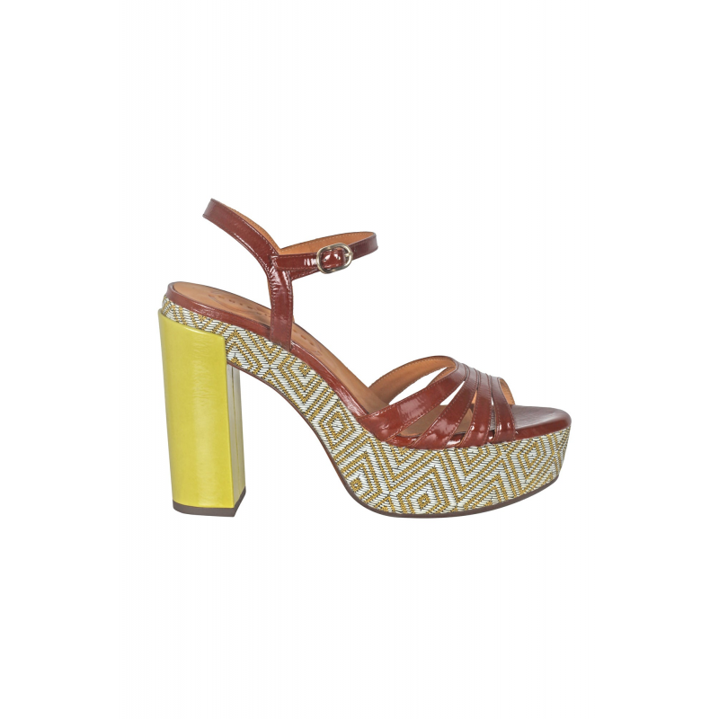 Chie Mihara - Sandalen - 451132 - Braun / Gelb