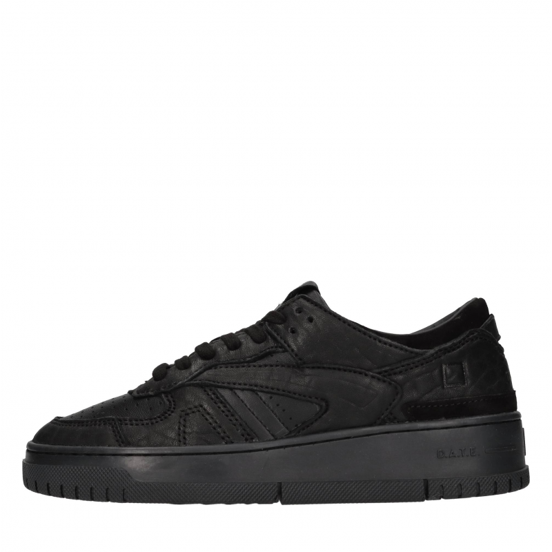 D.a.t.e. Schwarze Sneaker