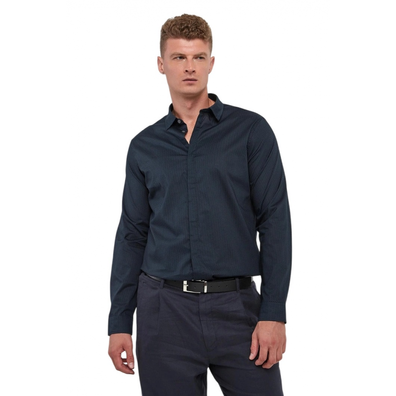 Armani Exchange Blaue Hemden