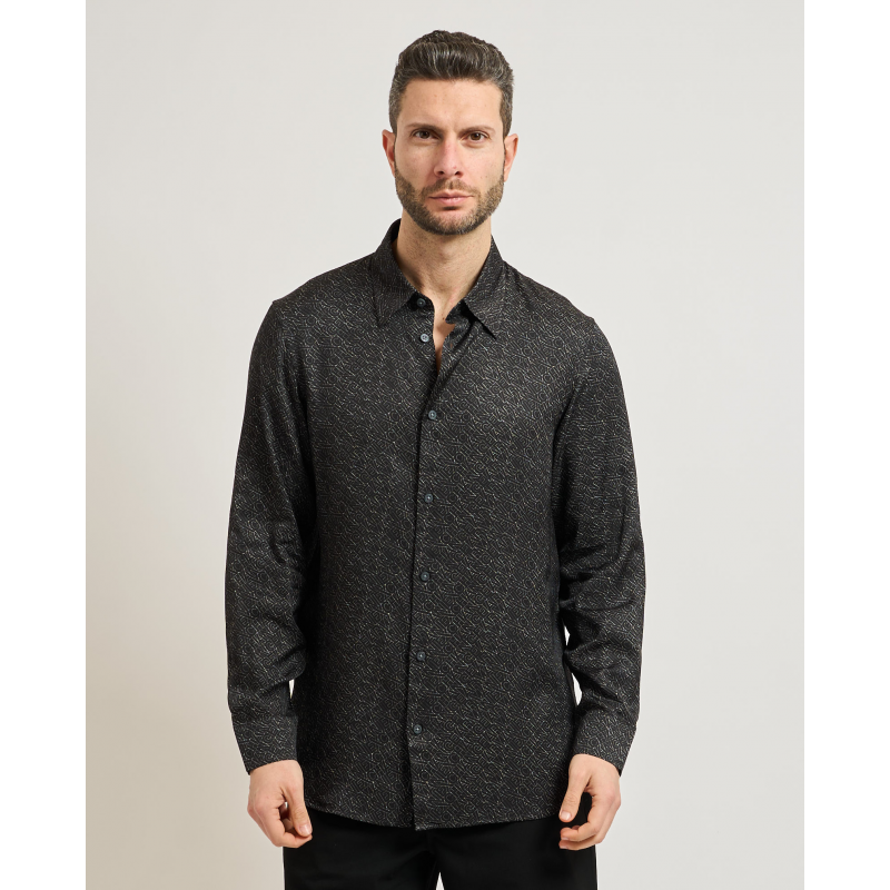 Armani Exchange Shirts Schwarz