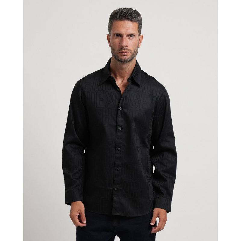 Armani Exchange Shirts Schwarz