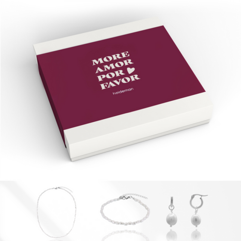Heideman Geschenkbox Loveletter Perle : Silber M – Bild 1 von 2