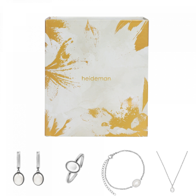 Heideman Damen Four Moments Geschenkbox Perle : Silber