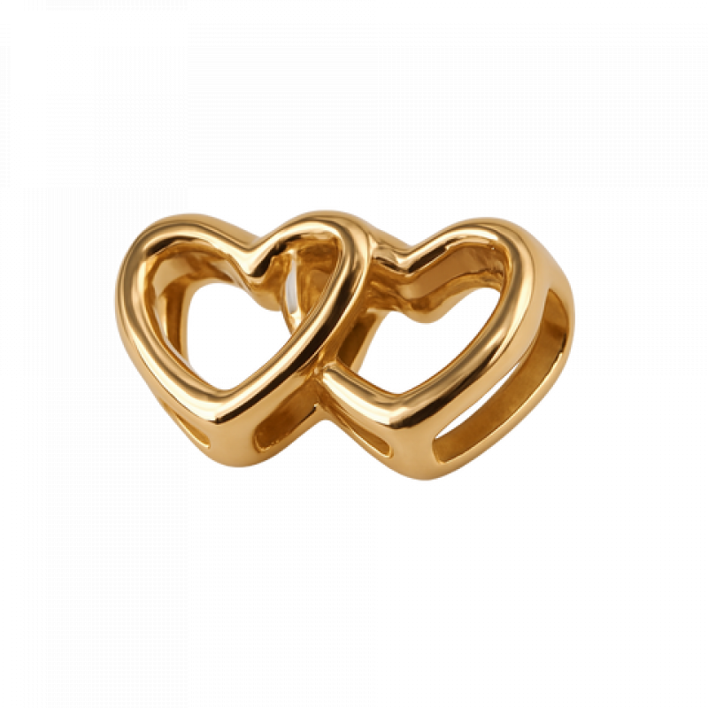 Heideman Charm Doppelherz : Gold