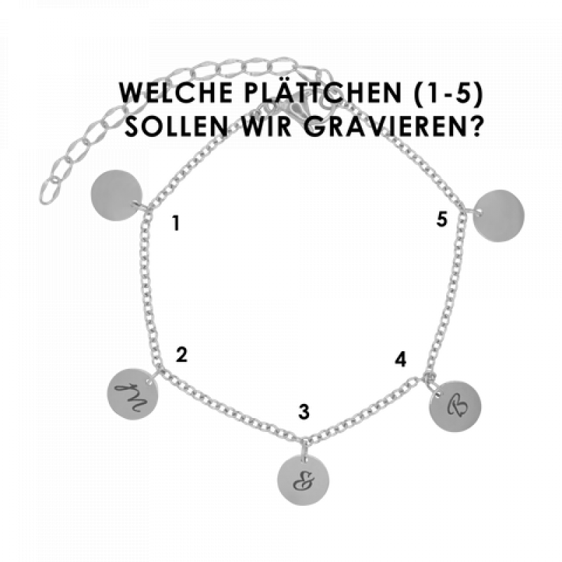 Heideman Damen Armband Kreise : Silber