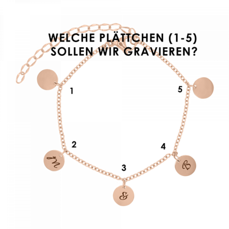 Heideman Damen Armband Kreise : Rose