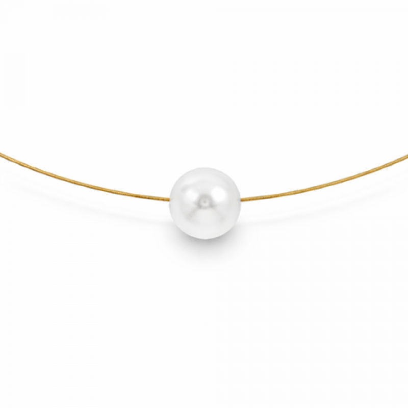 Heideman Damen Kette mit weißer Perle : Gold 40