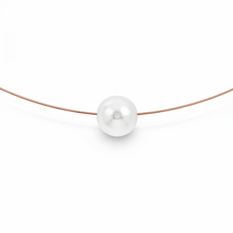Heideman Damen Kette mit weißer Perle : Rose 40