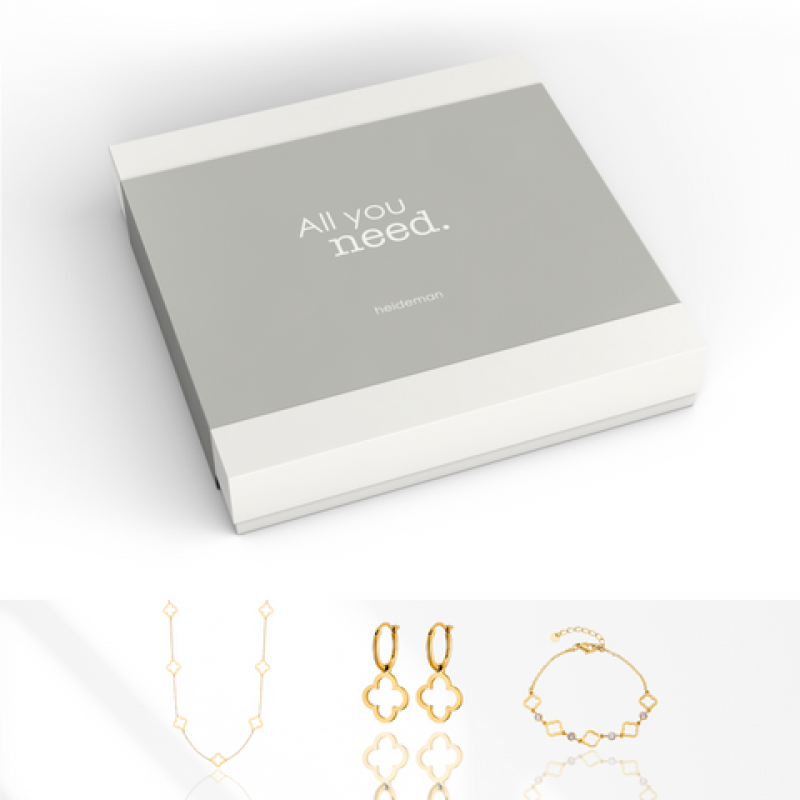 Heideman Geschenkbox All you need Kleeblatt : Gold M