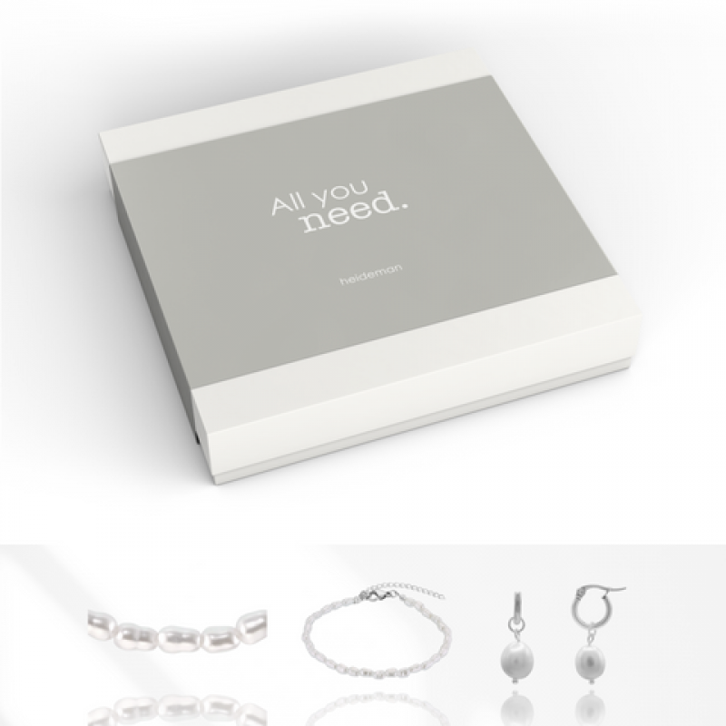 Heideman Geschenkbox All you need Perle : Silber M – Bild 1 von 2