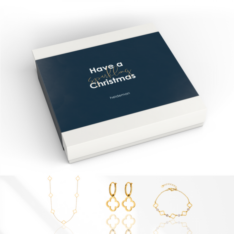 Heideman Geschenkbox X-MAS Kleeblatt : Gold M