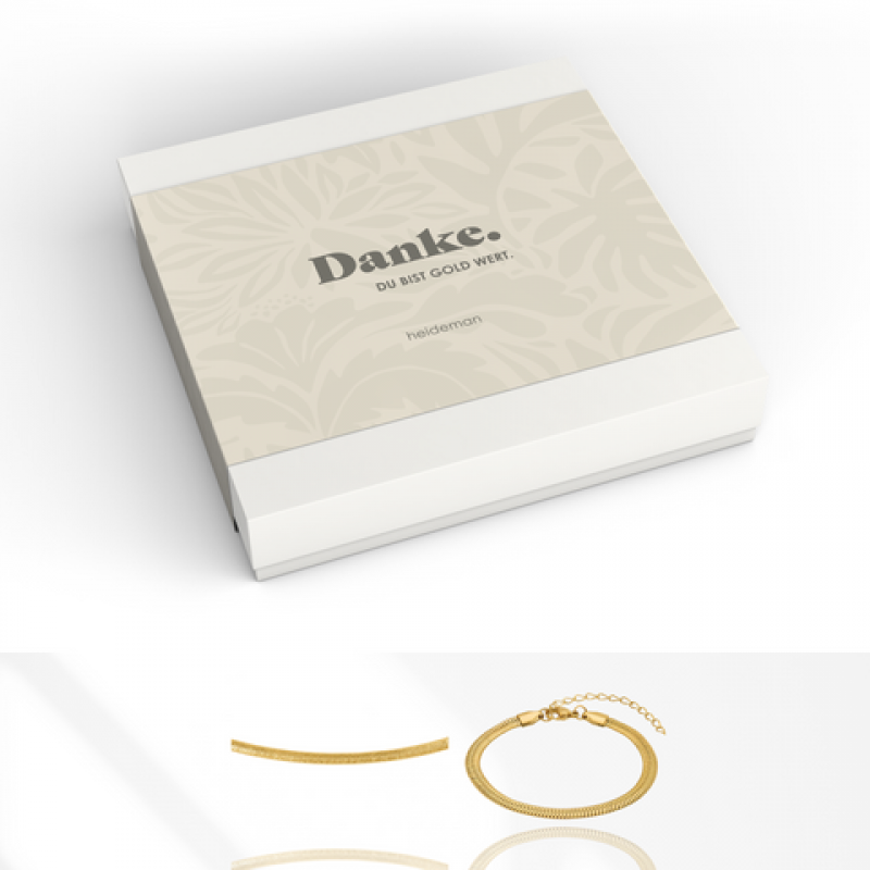 Heideman Geschenkbox Danke Basic : Gold S