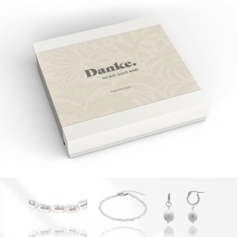 Heideman Geschenkbox Danke Perle : Silber M – Bild 1 von 2