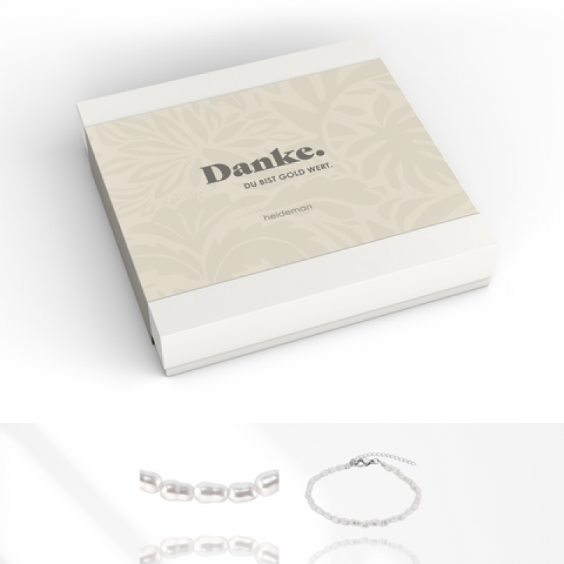 Heideman Geschenkbox Danke Perle : Silber S – Bild 1 von 2