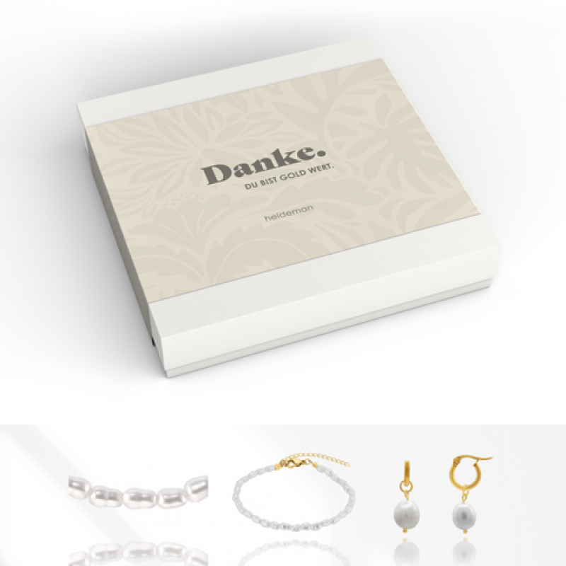 Heideman Geschenkbox Danke Perle : Gold M