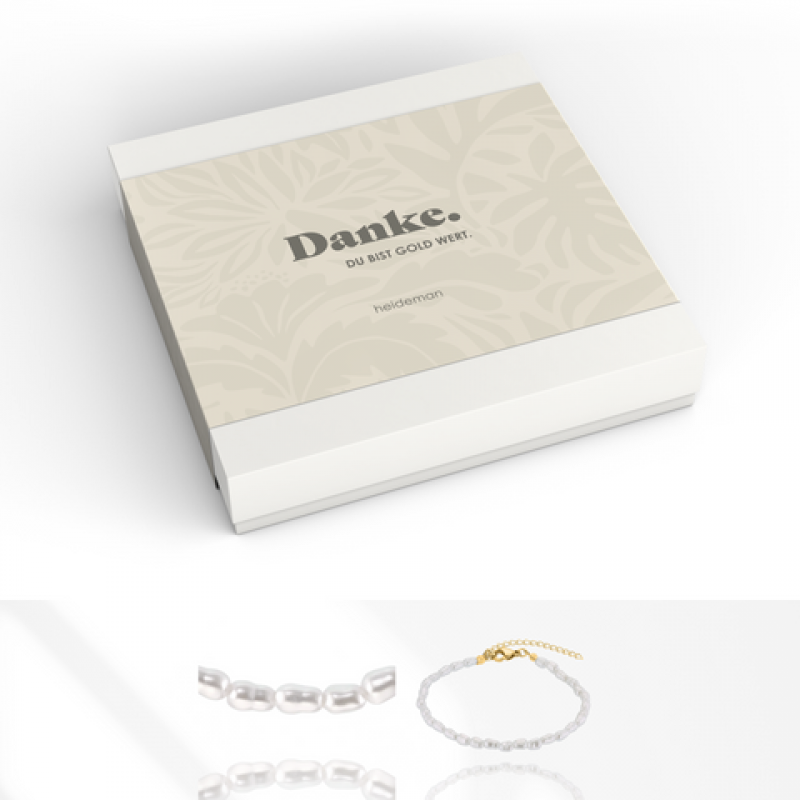 Heideman Geschenkbox Danke Perle : Gold S