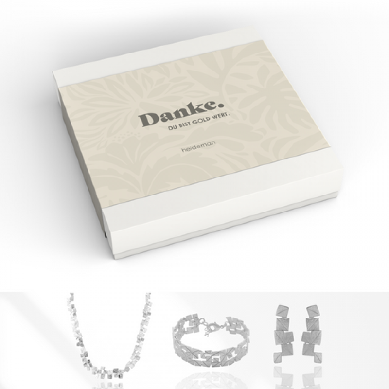 Heideman Geschenkbox Danke Partis : Silber M