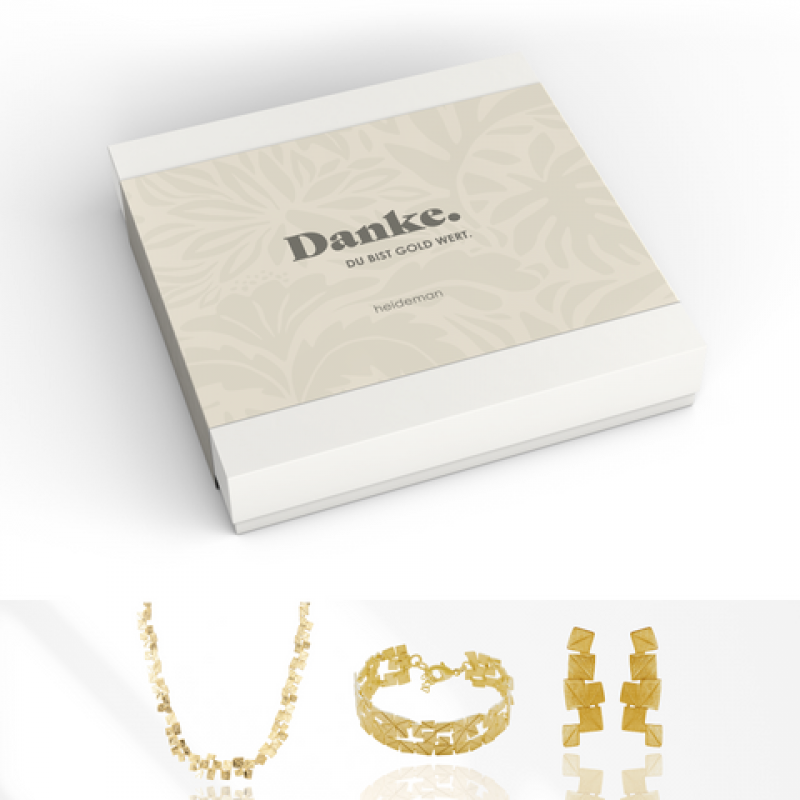 Heideman Geschenkbox Danke Partis : Gold M – Bild 1 von 2