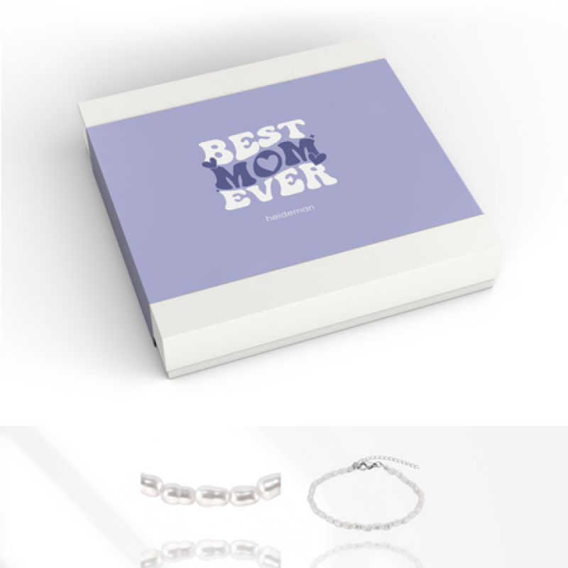 Heideman Geschenkbox BEST MOM Perle : Silber S – Bild 1 von 2