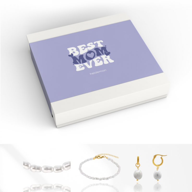 Heideman Geschenkbox BEST MOM Perle : Gold M