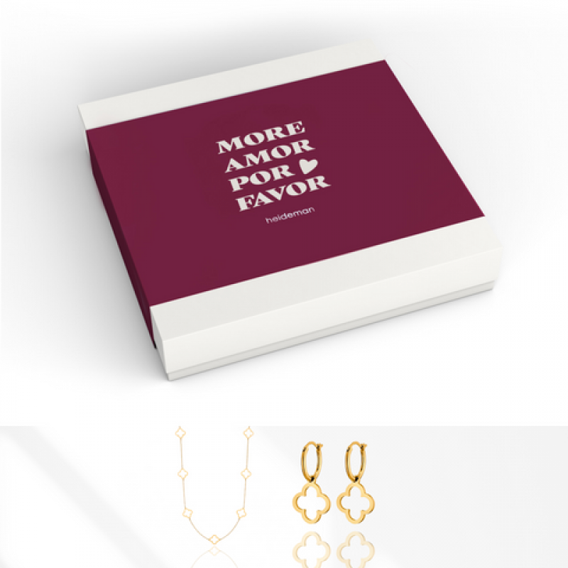 Heideman Geschenkbox Loveletter Kleeblatt : Gold S