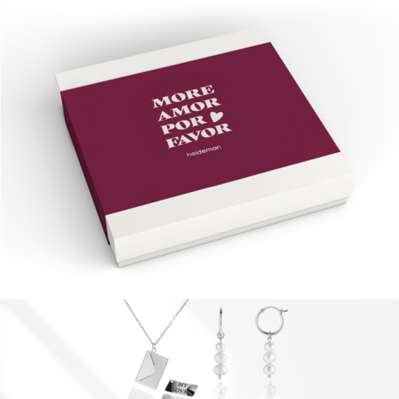 Heideman Geschenkbox Loveletter Gravur : Silber S
