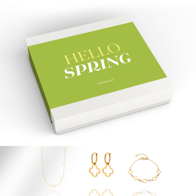 Heideman Geschenkbox Spring Kleeblatt : Gold M