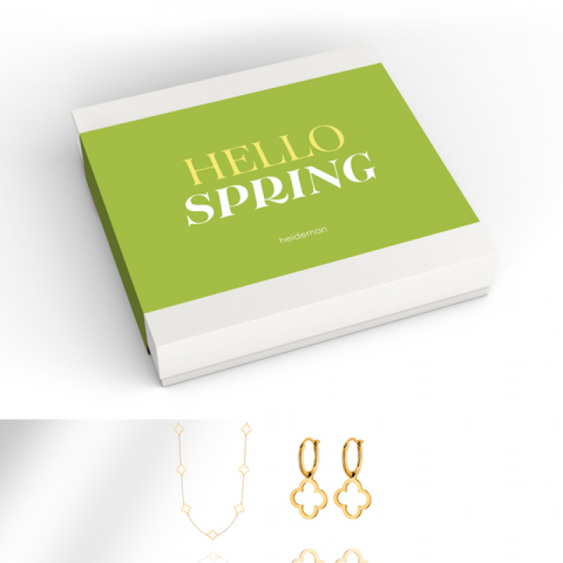 Heideman Geschenkbox Spring Kleeblatt : Gold S