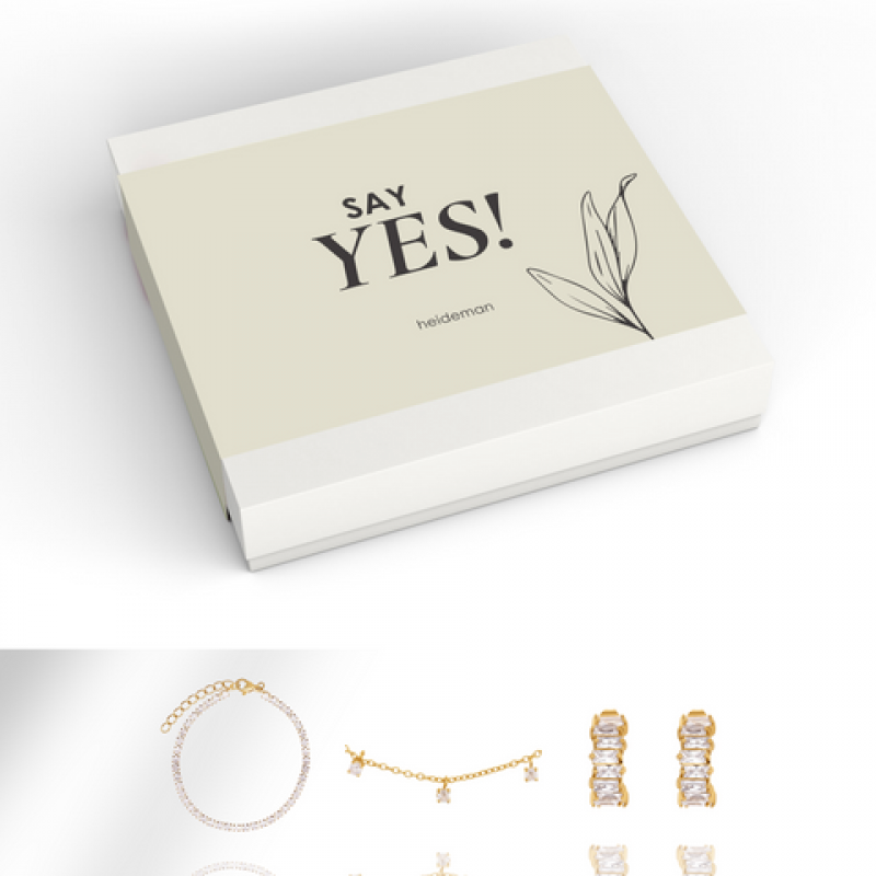 Heideman Geschenkbox Say Yes Stein : Gold M