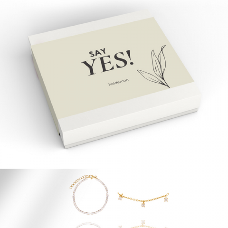 Heideman Geschenkbox Say Yes Stein : Gold S