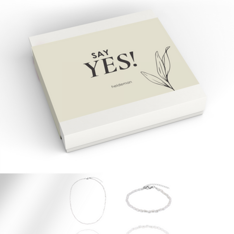 Heideman Geschenkbox Say Yes Perle : Silber S – Bild 1 von 2