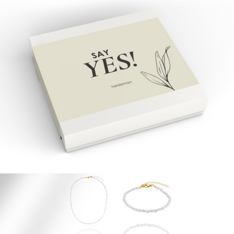 Heideman Geschenkbox Say Yes Perle : Gold S