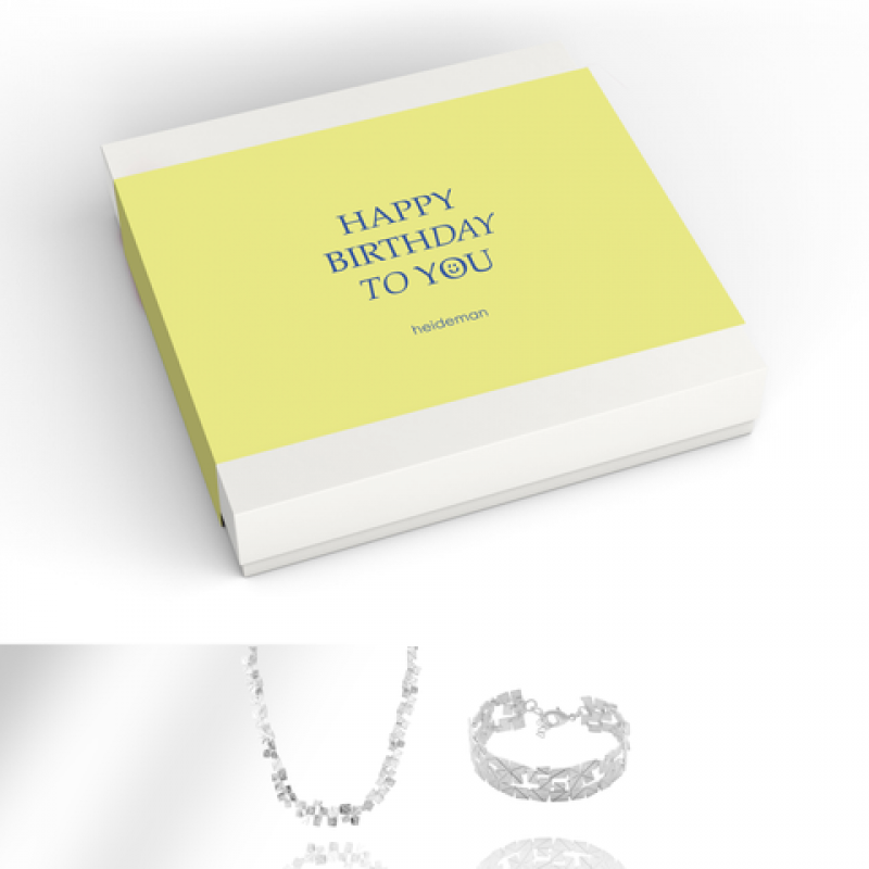 Heideman Geschenkbox Happy Birthday Partis : Silber S