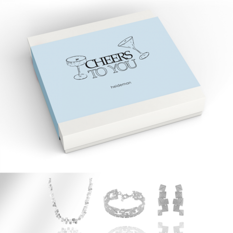 Heideman Geschenkbox Cheers to you Partis : Silber M